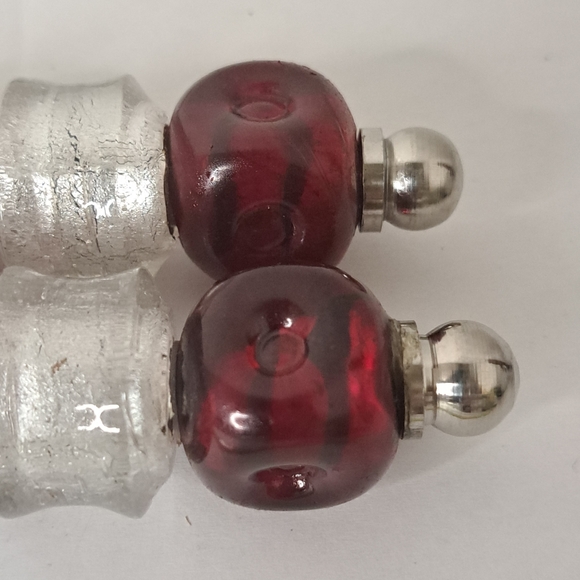 Pampered Chef Red & Silver Beaded Serving Spoon & Fork Holiday Set~Retired - Picture 7 of 7